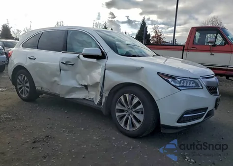 2014 Acura Mdx Technology из США, поврежденный, VIN 5FRYD4H43EB022636